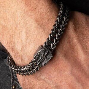 Men's  Saint Michael Defend Us Bracelet, a divine symbol of faith and protection